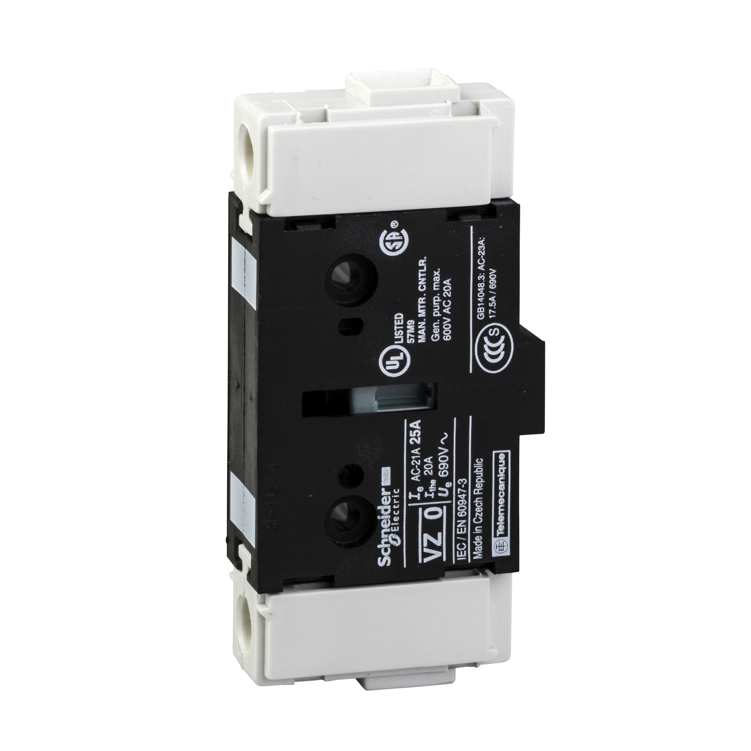 Schneider Electric Main Pole Add-On Contact Module; 10A